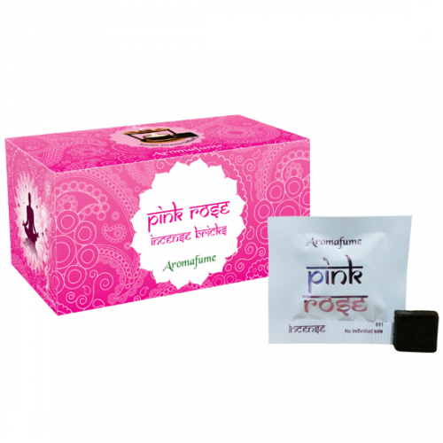 18 Briques d'Encens Pink Rose - Aromafume / Encens Indiens