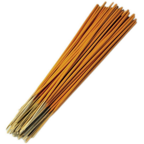 1 Bâtonnet d'Encens Orange - Cannelle / Encens en Bâtonnets avec tige en bambou