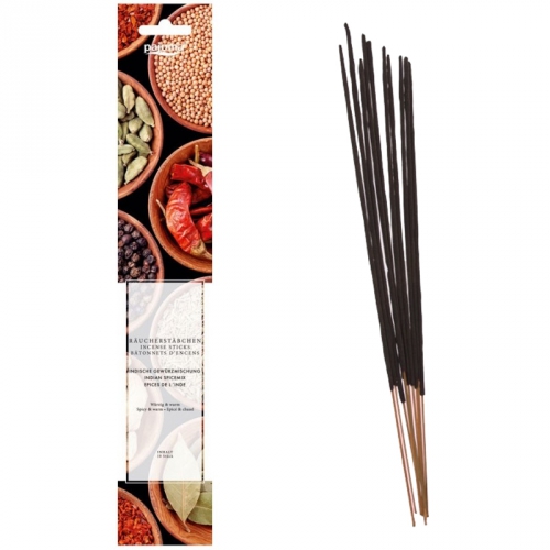10 Bâtonnets d'Encens Epices d'Inde - Pajoma / Encens en Bâtonnets avec tige en bambou