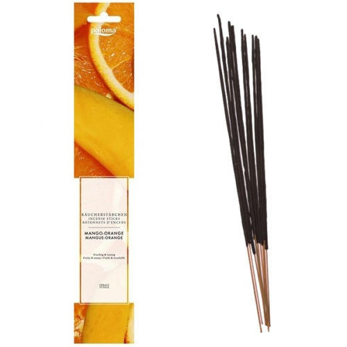 10 Bâtonnets d'Encens Mangue-Orange - Pajoma / Encens en Bâtonnets avec tige en bambou