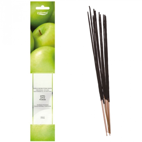 10 Bâtonnets d'Encens Pomme - Pajoma / Encens en Bâtonnets avec tige en bambou