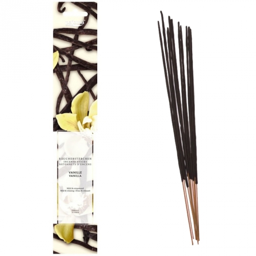 10 Bâtonnets d'Encens Vanille - Pajoma / Encens en Bâtonnets avec tige en bambou