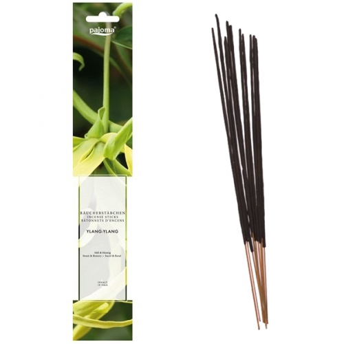 10 Bâtonnets d'Encens Ylang-Ylang - Pajoma / Encens en Bâtonnets avec tige en bambou