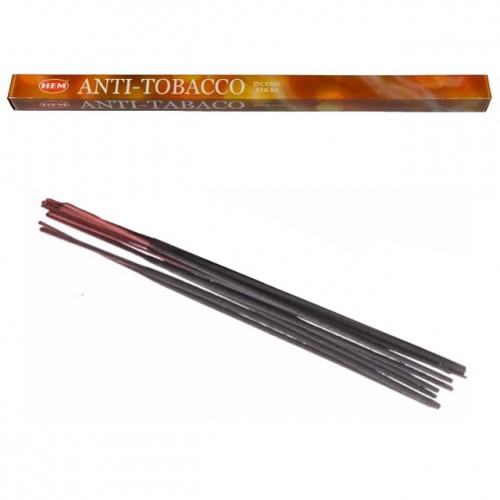 Bâtonnets d'Encens Anti-Tabac Hem x8 / Encens en Bâtonnets avec tige en bambou