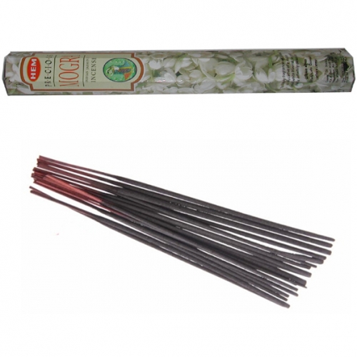 Bâtonnets d'Encens Mogra - Hem x20 / Encens en Bâtonnets avec tige en bambou