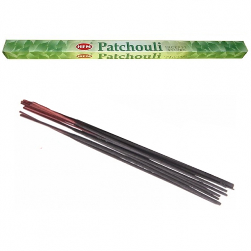Bâtonnets d'Encens Patchouli - Hem x8 / Encens en Bâtonnets avec tige en bambou