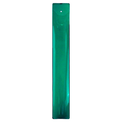 Porte-Encens en verre Émeraude / Porte-Encens pour Bâtonnets avec tige en bambou