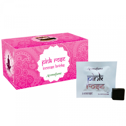 18 Briques d'Encens Pink Rose - Aromafume / Encens en brique