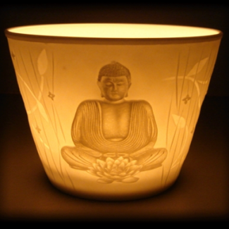 Photophore Porcelaine Bouddha