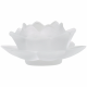 Bougeoir Fleur de Lotus en verre Blanc