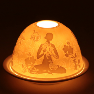 Bougeoir Porcelaine Meditation