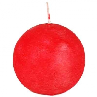 Bougie Boule Rouge PAP STAR