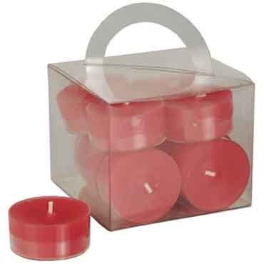 Bougies chauffe-plats Rouges x12 / Pap Star