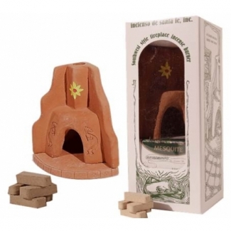 Set brûle-encens Chiminea + Encens Mesquite Incienso de Santa Fe x40