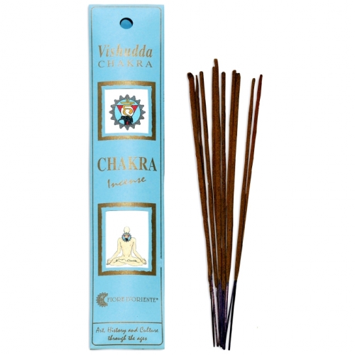 10 Bâtonnets d'Encens Chakra Vishuddha - Fiore d'Oriente / Encens Fiore d'Oriente