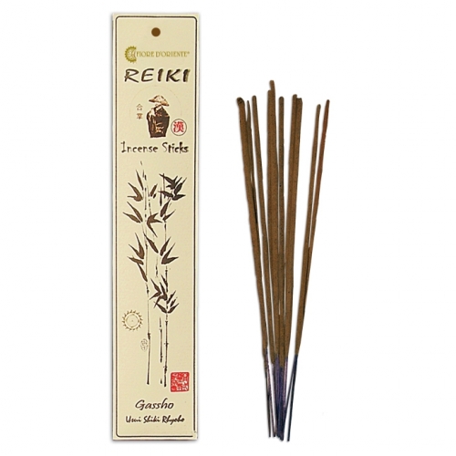 10 Bâtonnets d'Encens Reiki Gassho - Fiore d'Oriente / Encens 100% Naturels