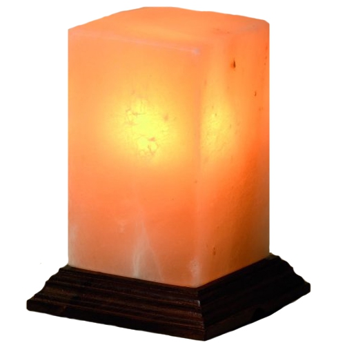 Lampe en Cristal de Sel Cubique / Boutique Zen