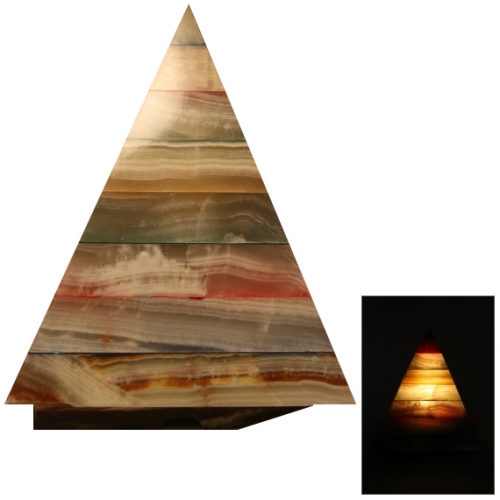 Lampe en Onyx Pyramidale / Bio Elements