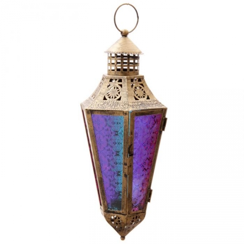 Grande Lanterne Marocaine Multicolore / Lanternes Zen