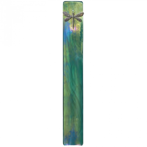 Porte-Encens en verre Vert irisé 