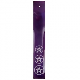 Porte-Encens en verre Violet Pentacles