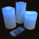 Set de 3 Bougies Cire LED