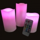 Set de 3 Bougies Cire LED