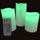 Set de 3 Bougies Cire LED