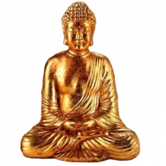 Statuette Bouddha doré