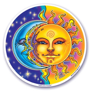 Sticker Sun & Moon